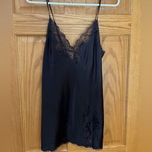 Vintage Victoria’s Secret Black Short Lingerie Slip Size Small